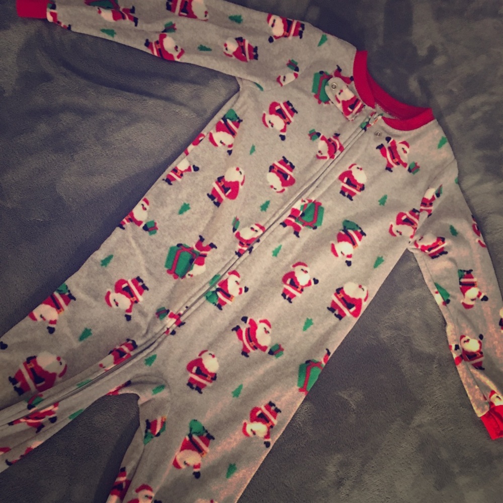 Carter’s - Footie Santa Print PJs